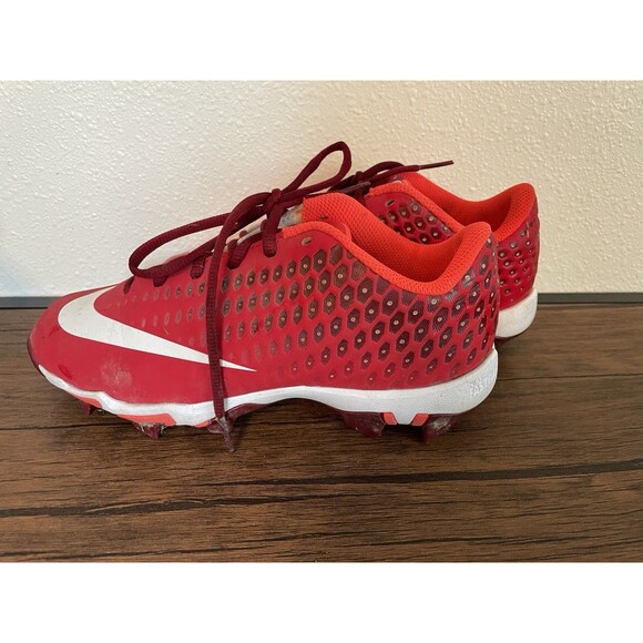 Nike Jr Vapor Edge Football Cleats Youth US 5 Red - Picture 1 of 5
